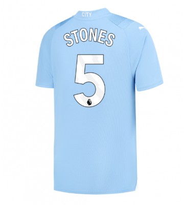 Manchester City John Stones #5 Koszulka Podstawowych 2023-24 Krótki Rękaw